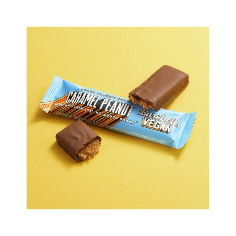 Barre protéinée BARBELLS Vegan Caramel Peanut