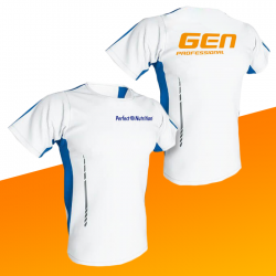 GEN CAMISETA TECNICA BLANCO/AZUL