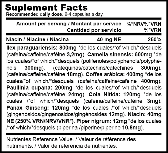 Supplement Facts FA Trans Black Line