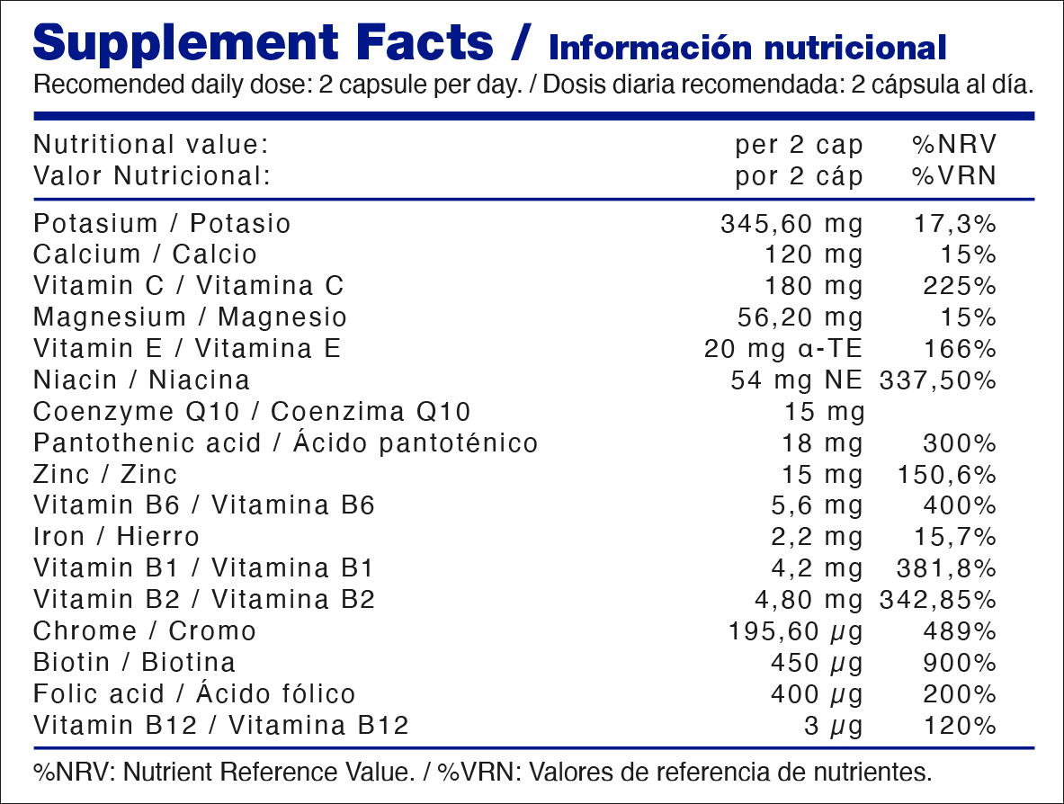 Supplement Facts SPORTS VITAMINS